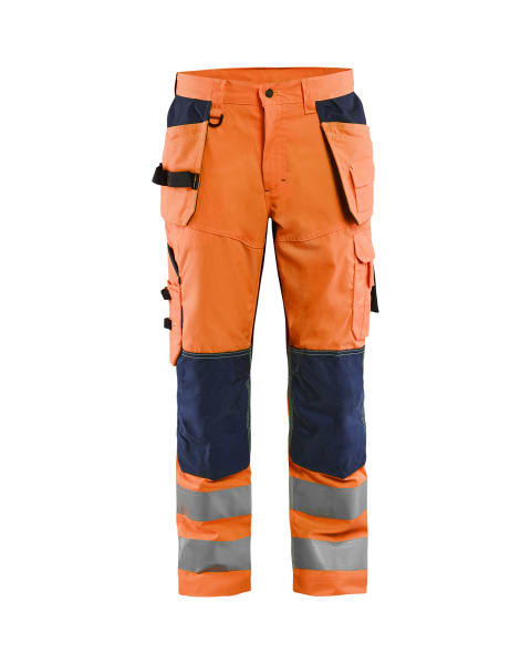 BLAKLAEDER - High Vis Arbeitshose mit Ventilationseffekt High Vis Orange/Marineblau D120
