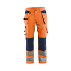 BLAKLAEDER - High Vis Arbeitshose mit Ventilationseffekt High Vis Orange/Marineblau D120