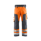 BLAKLAEDER - High Vis Arbeitshose ohne Nageltaschen High Vis Orange/Mittelgrau D108