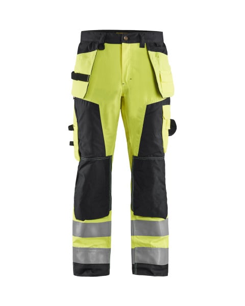 BLAKLAEDER - High Vis Handwerker Arbeitshose High Vis Gelb/Schwarz C52
