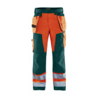 BLAKLAEDER - High Vis Handwerker ArbeitshoseHigh Vis Orange/Grün C48
