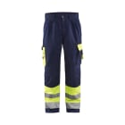 BLAKLAEDER - High Vis Arbeitshose High Vis Gelb/Marineblau D128
