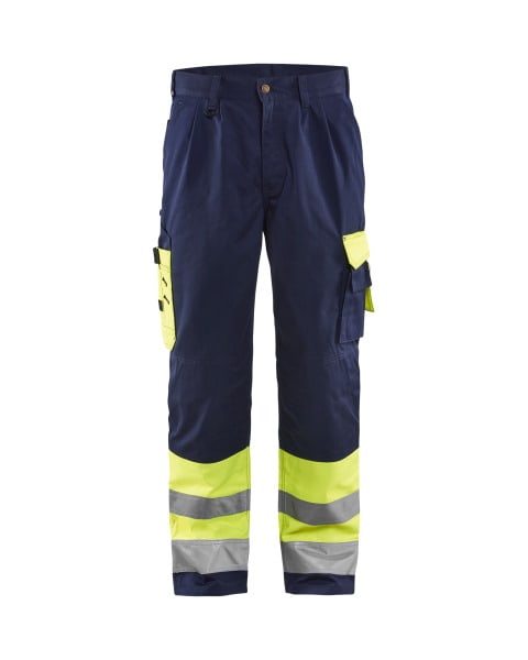 BLAKLAEDER - High Vis Arbeitshose High Vis Gelb/Marineblau C56