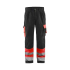 BLAKLAEDER - High Vis Arbeitshose High Vis Rot/Schwarz C50