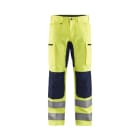 BLAKLAEDER - High Vis Arbeitshose mit Stretch High Vis Gelb/Marineblau C46