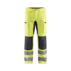 BLAKLAEDER - High Vis Arbeitshose mit Stretch High Vis Gelb/Mittelgrau D128
