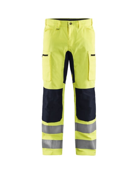 BLAKLAEDER - High Vis Arbeitshose mit Stretch High Vis Gelb/Schwarz D108