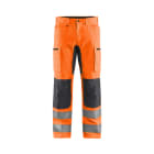 BLAKLAEDER - High Vis Arbeitshose mit Stretch High Vis Orange/Mittelgrau D96