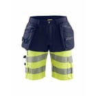 BLAKLAEDER - High Vis Shorts mit Stretch Marineblau/ High Vis Gelb C56