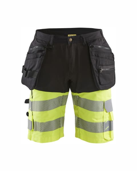 BLAKLAEDER - High Vis Shorts mit Stretch Schwarz/Gelb C56