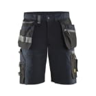 BLAKLAEDER - Handwerker Shorts mit Stretch Dunkel Marineblau/Schwarz C54