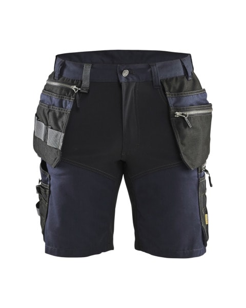 BLAKLAEDER - Handwerker Shorts mit Stretch Dunkel Marineblau/Schwarz C50