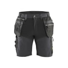 BLAKLAEDER - Handwerker Shorts mit Stretch Mittelgrau/Schwarz C64