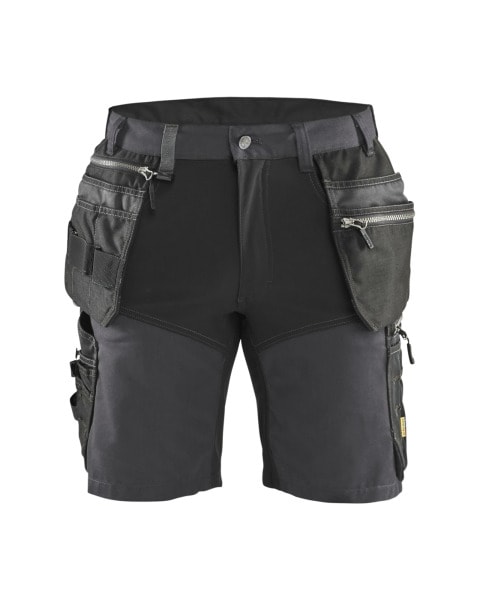 BLAKLAEDER - Handwerker Shorts mit Stretch Mittelgrau/Schwarz C48