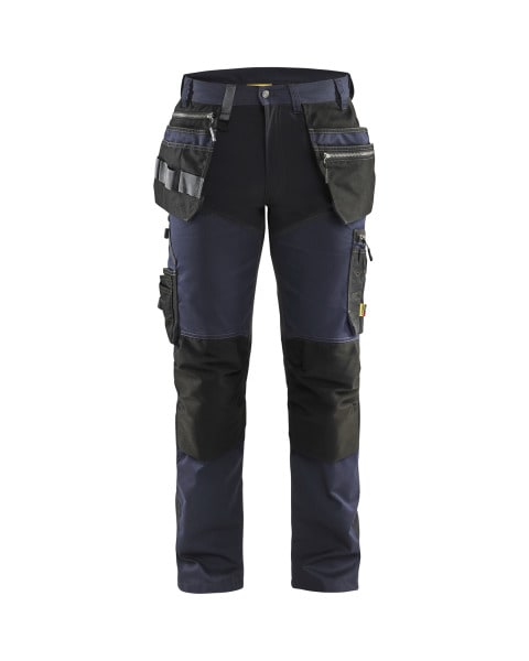 BLAKLAEDER - Handwerker Arbeitshose mit Stretch Dunkel Marineblau/Schwarz D96