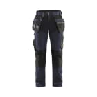 BLAKLAEDER - Handwerker Arbeitshose mit Stretch Dunkel Marineblau/Schwarz D96