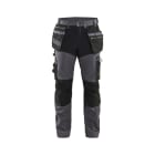 BLAKLAEDER - Handwerker Arbeitshose mit Stretch Mittelgrau/Schwarz C44