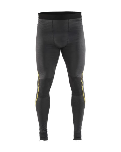 BLAKLAEDER - Unterhose XLIGHT, 100% MerinowolleDunkelgrau/Gelb XXXL