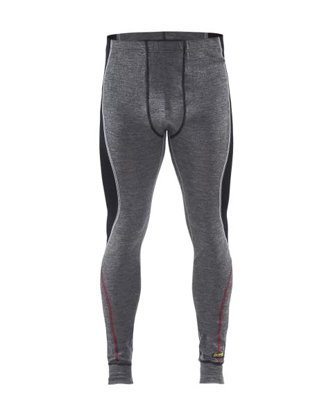 BLAKLAEDER - Unterhose XWARM, 100% MerinowolleMittelgrau/Schwarz L
