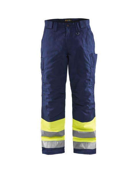 BLAKLAEDER - High Vis Arbeitshose High Vis Gelb/Marineblau D124
