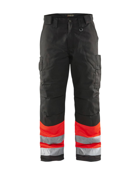 BLAKLAEDER - High Vis Arbeitshose High Vis Rot/Schwarz D92