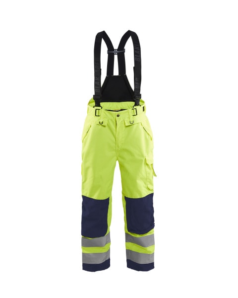 BLAKLAEDER - High Vis Shell Arbeitshose High Vis Gelb/Marineblau D88