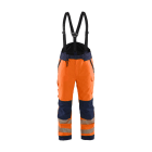 BLAKLAEDER - High Vis Winterhose High Vis Orange/Marineblau XLS