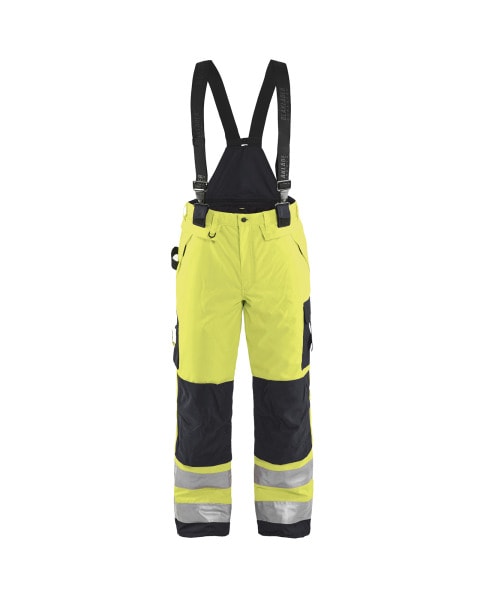 BLAKLAEDER - High Vis Winter Latzhose High Vis Gelb/Schwarz C156