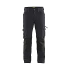 BLAKLAEDER - Handwerker Arbeitshose ohne Nageltaschen 4-Wege-Stretch X1900 Dunkelgrau/Schwarz C148