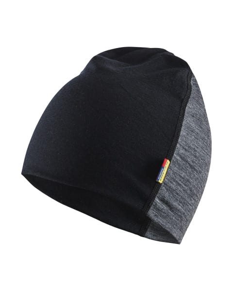 BLAKLAEDER - Merino BeanieMittelgrau/Schwarz onesize