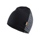 BLAKLAEDER - Merino BeanieMittelgrau/Schwarz onesize
