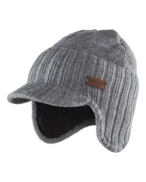 BLAKLAEDER - Wintermütze mit OhrenklappenSchwarz Melange L/XL