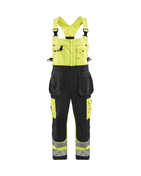 BLAKLAEDER - High Vis Latzhose High Vis Gelb/Schwarz C48