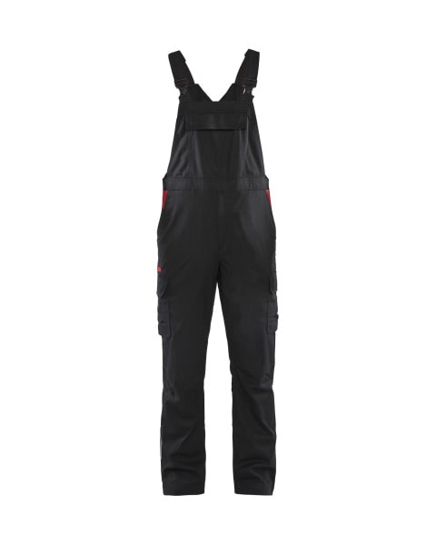 BLAKLAEDER - Industrie Latzhose Schwarz/Rot D136