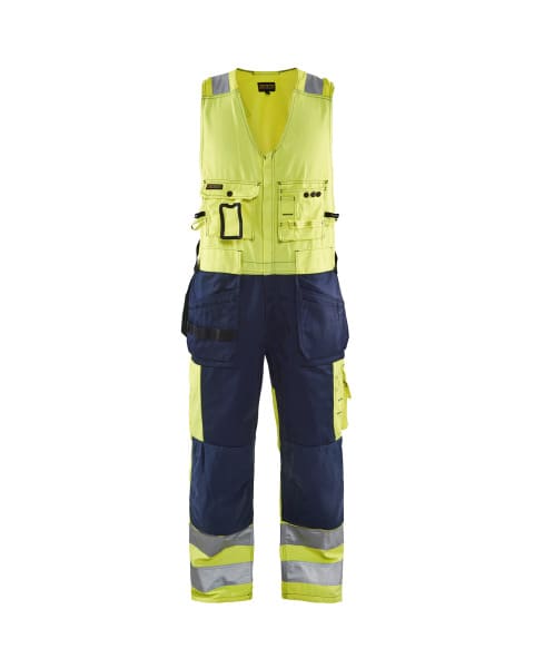 BLAKLAEDER - High Vis Kombihose High Vis Gelb/Marineblau C44