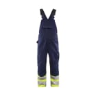 BLAKLAEDER - High Vis Latzhose Marineblau/ High Vis Gelb D112