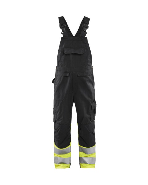 BLAKLAEDER - High Vis Latzhose Schwarz/Gelb C60