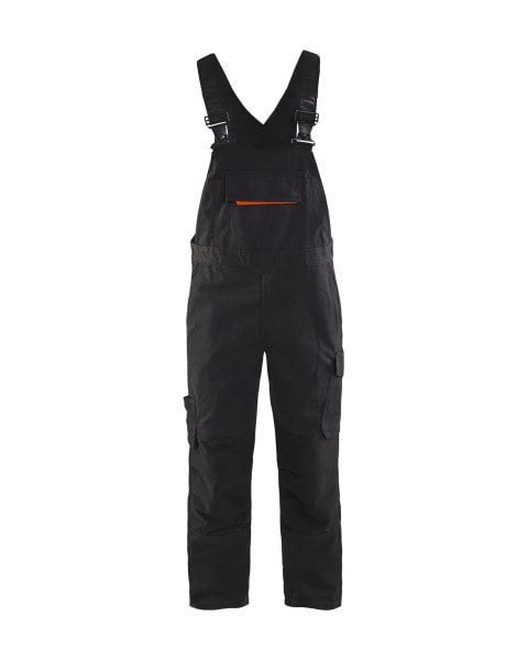 BLAKLAEDER - Latzhose mit Stretch Schwarz/Rot C44