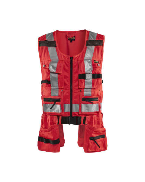 BLAKLAEDER - High Vis Werkzeug WesteHigh Vis Rot XS