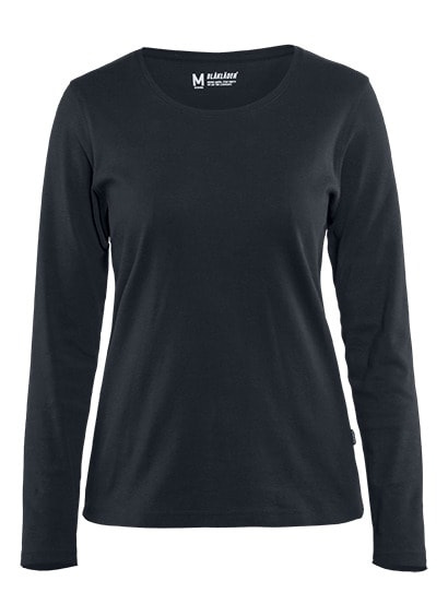 BLAKLAEDER - Damen Langarm T-ShirtDunkel Marineblau S