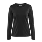 BLAKLAEDER - Damen Langarm T-ShirtSchwarz XXXL