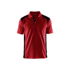BLAKLAEDER - Polo ShirtRot/Schwarz 4XL