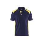 BLAKLAEDER - Polo ShirtMarineblau/ High Vis Gelb XXXL