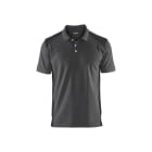 BLAKLAEDER - Polo ShirtMittelgrau/Schwarz XL