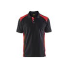 BLAKLAEDER - Polo ShirtSchwarz/Rot XL