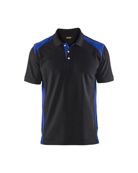BLAKLAEDER - Polo ShirtSchwarz/Kornblau L