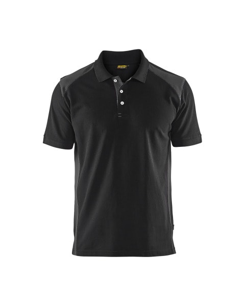 BLAKLAEDER - Polo ShirtSchwarz/Dunkelgrau S