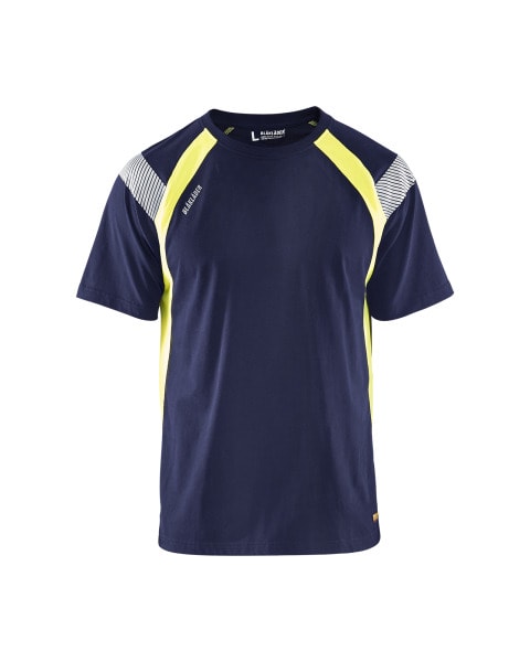 BLAKLAEDER - T-ShirtMarineblau/Gelb M