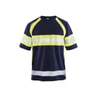 BLAKLAEDER - UV T-Shirt High VisMarineblau/ High Vis Gelb 5XL