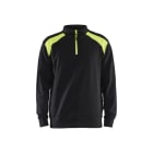 BLAKLAEDER - Sweater mit Half-Zip 2-farbigSchwarz/Gelb XXL